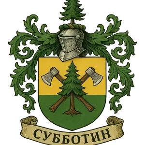 Герб семьи Субботин