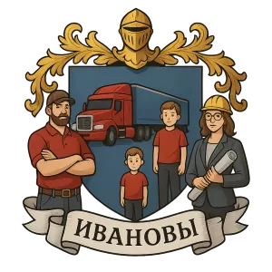 Герб семьи Ивановы