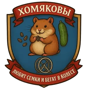 Герб семьи Хомяк огурчик