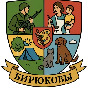 Герб семьи Бирюковы