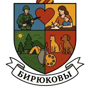 Герб семьи Бирюковы