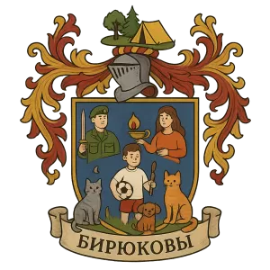 Герб семьи Бирюковы