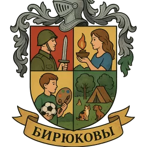 Герб семьи Бирюковы