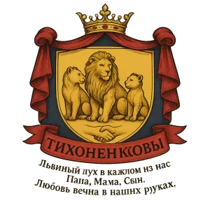 Герб семьи Тихоненковы