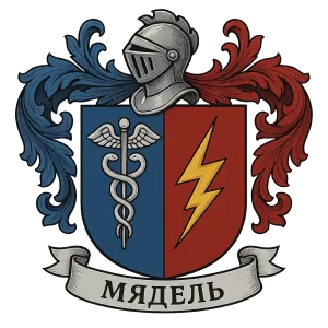 Гербы семьи Мядель