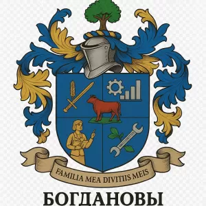 Герб семьи Familia mea divitiis meis