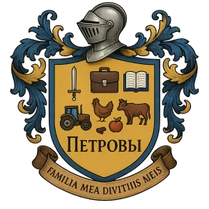 Герб семьи Familia mea divitiis meis