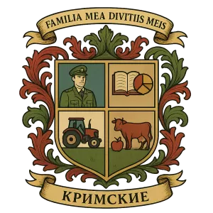 Герб семьи Familia mea divitiis meis