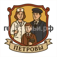 Герб семьи Петровы