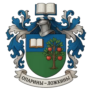Герб семьи Опарины – Ложкины