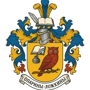 Герб семьи Опарины – Ложкины