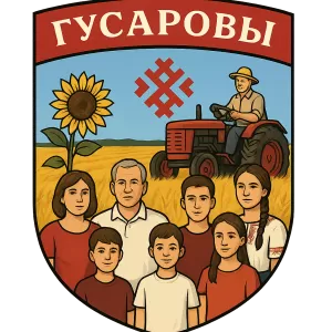 Герб семьи гусаровы
