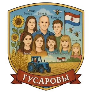 Герб семьи гусаровы