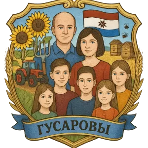 Герб семьи гусаровы