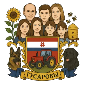 Герб семьи гусаровы