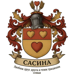 Герб семьи Сасина