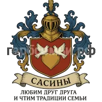 Герб семьи Сасины