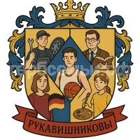 Герб семьи Рукавишниковы