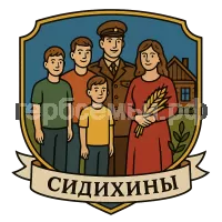 Герб семьи Сидихины