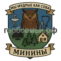 Герб семьи Минины