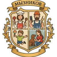 Герб семьи Мызников