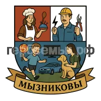 Герб семьи Мызников