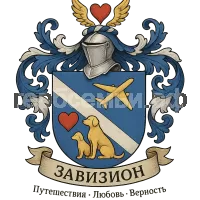 Герб семьи Дмитрий и Снежана Завизион