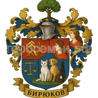 Герб семьи Бирюков