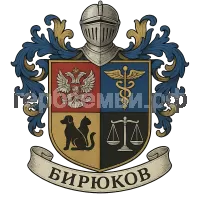 Герб семьи Бирюков
