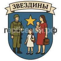 Герб семьи Звездины