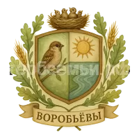 Герб семьи Воробьёвы