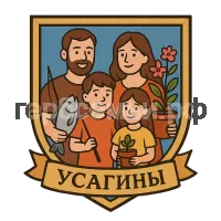 Герб семьи Усагины