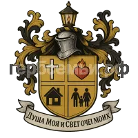 Герб семьи Душа Моя и Свет очей моих