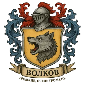 Герб семьи Волков
