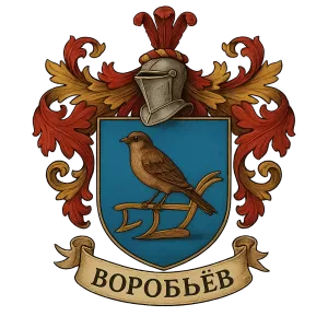 Герб семьи Воробьев