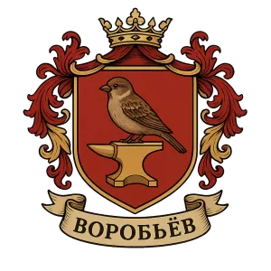 Герб семьи Воробьев