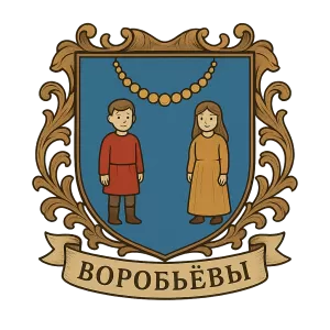 Герб семьи Воробьев