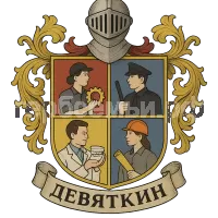Герб семьи Девяткин