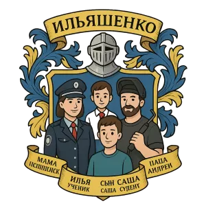 Герб семьи Ильяшенко