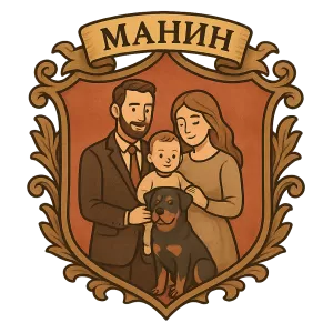 Гербы семьи Манин