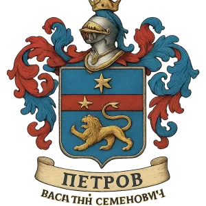 Герб семьи Петров