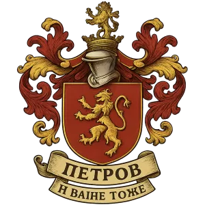 Герб семьи Петров