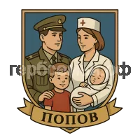 Герб семьи Попов