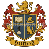 Герб семьи Попов