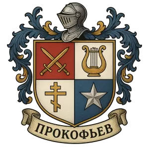 Герб семьи Прокофьев